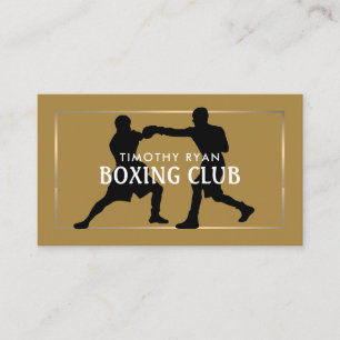 Boxer, Boxer, Boxer, Boxtrainer für Silhouette Visitenkarte
