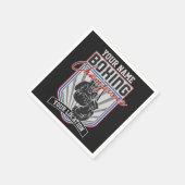 Boxer-Boxer-Fitness-Spiel für personalisierte Boxm Serviette (Ecke)
