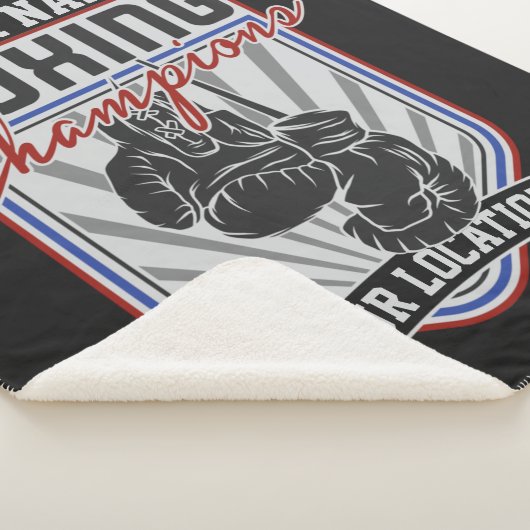 Boxer-Boxer-Fitness-Spiel für personalisierte Boxm Sherpadecke (3/4)