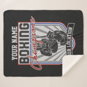 Boxer-Boxer-Fitness-Spiel für personalisierte Boxm Sherpadecke (Vorderseite (Horizontal))