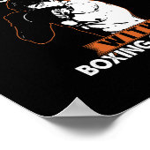 Boxer-Boxer-Kampf-Sportkickboxen O Poster (Ecke)