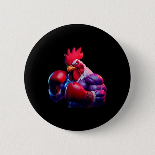 Boxer Boxer Kickboxer Mixed Martial Arts Kämpfer Button (Vorderseite)