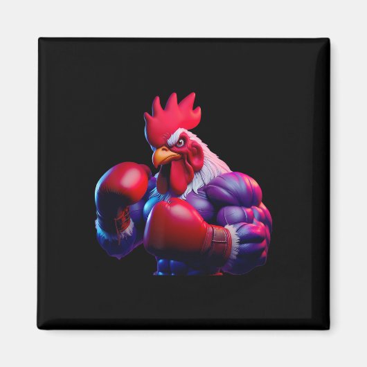 Boxer Boxer Kickboxer Mixed Martial Arts Kämpfer Magnet (Vorne)