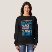 Boxer Boxer-Trainer-Trainer im Kampf Sportlehrer Sweatshirt (Vorne ganz)