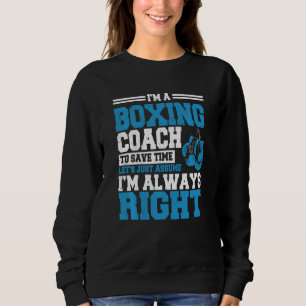 Boxer Boxer-Trainer-Trainer im Kampf Sportlehrer Sweatshirt
