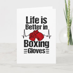 Boxer Boxhandschuhe Boxing Match Martial Arts Karte