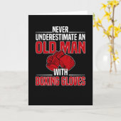 Boxer Boxhandschuhe Boxing Match Martial Arts Karte (Gelbe Blume)