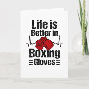 Boxer Boxhandschuhe Boxing Match Martial Arts Karte