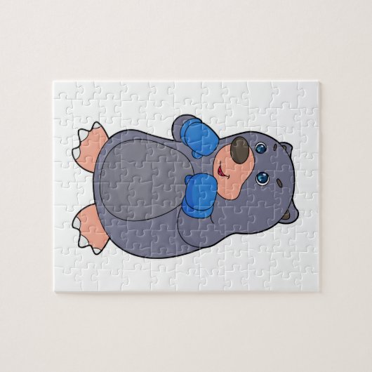 Boxer Boxhandschuhe für Mole Boxing Puzzle (Horizontal)