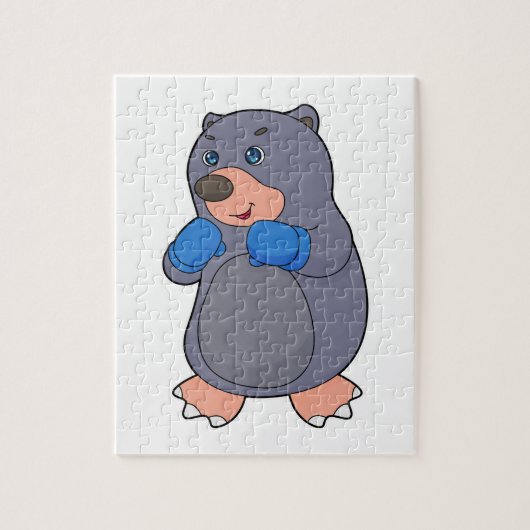 Boxer Boxhandschuhe für Mole Boxing Puzzle (Vertikal)