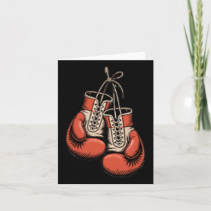 Boxer Boxing American Traditional Tattoo Art Flash Karte