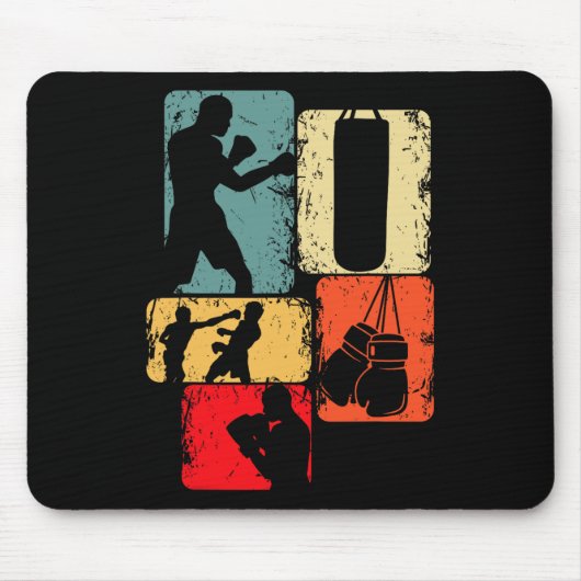 Boxer Boxing Jungs Männer Mousepad (Vorne)