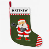 Boxer Boxing Kleiner Weihnachtsstrumpf (Vorderseite)