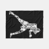 Boxer Boxing Men Kids Boys Fleecedecke (Vorderseite (Horizontal))