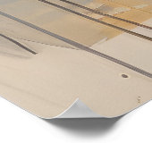 Boxer Boxing Sport Malerei Abstrakte Art Deco Poster (Ecke)