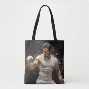 Boxer Boxing Sport Malerei Abstrakte Art Deco Tasche