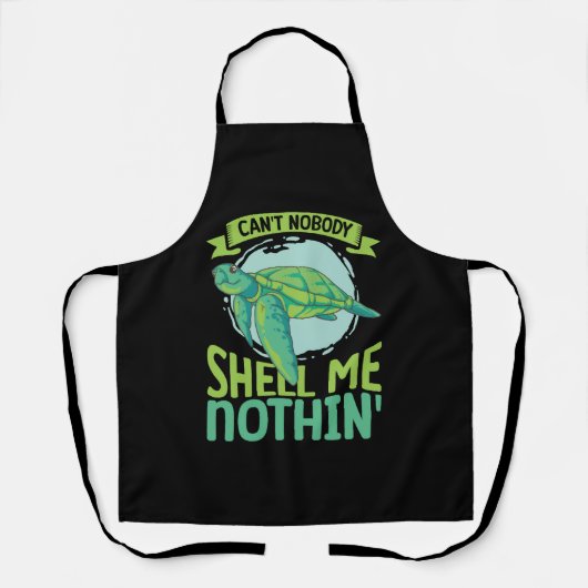 Boxer Boxing Turtle Sea Ocean Reptile Schürze (Vorderseite)