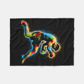 Boxer Boxring Martial Art Kickboxer Trai Fleecedecke (Vorderseite (Horizontal))