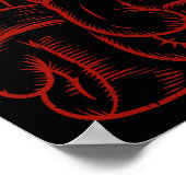 Boxer Boxring Martial Art Kickboxer Trai Poster (Ecke)