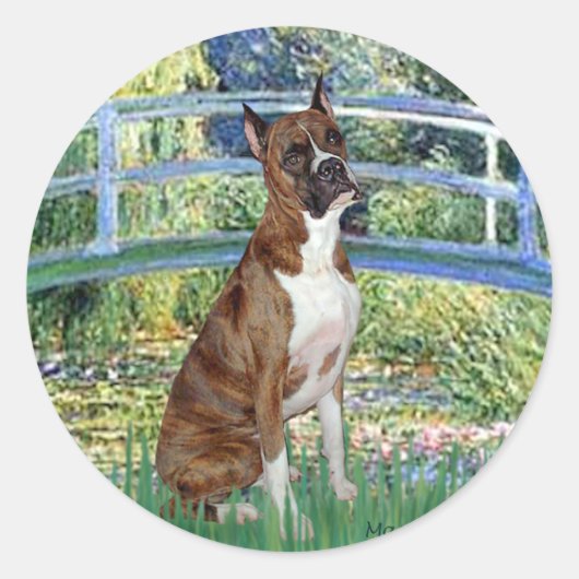 Boxer (br5) - Brücke Runder Aufkleber (Vorderseite)