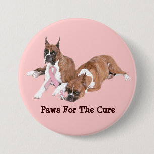 Boxer-Brustkrebs-Knopf Button