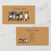 Boxer-Brüter-Visitenkarte Visitenkarte (Vorne/Hinten)