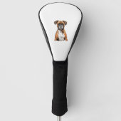 Boxer Buddies Niedlich Hunde Designs für Loyal Box Golf Headcover (Vorderseite)