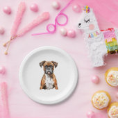 Boxer Buddies Niedlich Hunde Designs für Loyal Box Pappteller (Party)
