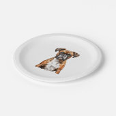 Boxer Buddies Niedlich Hunde Designs für Loyal Box Pappteller (Schrägansicht)