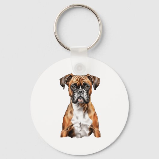 Boxer Buddies Niedlich Hunde Designs für Loyal Box Schlüsselanhänger (Vorderseite)