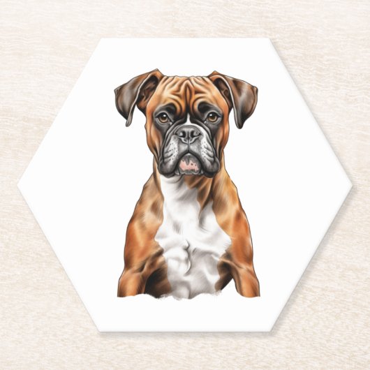 Boxer Buddies Niedlich Hunde Designs für Loyal Box Untersetzer (Vorderseite)