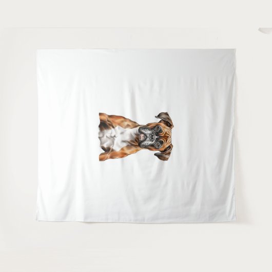 Boxer Buddies Niedlich Hunde Designs für Loyal Box Wandteppich (Vorderseite (Horizontal))