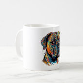 Boxer Buddies Playful Pup File Summary Digital Kaffeetasse (Vorderseite Links)