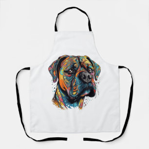 Boxer Buddies Playful Pup File Summary Digital Schürze