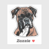 Boxer Buddy Humour Protective Aufkleber (Blatt)