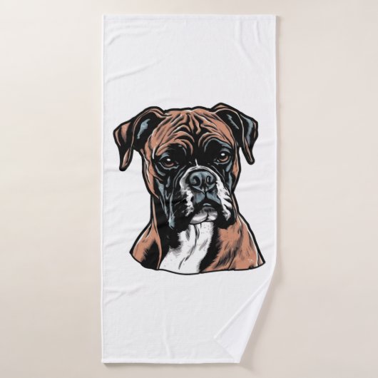 Boxer Buddy Humour Protective Badehandtuch (Badehandtuch)