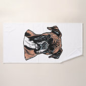 Boxer Buddy Humour Protective Badehandtuch (Badehandtuch)