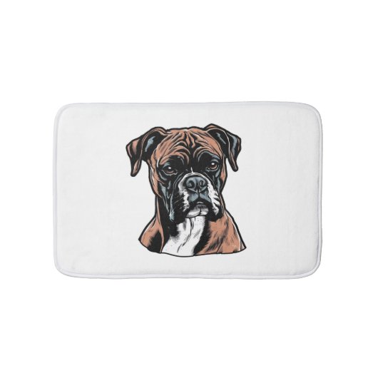 Boxer Buddy Humour Protective Badematte (Vorderseite)