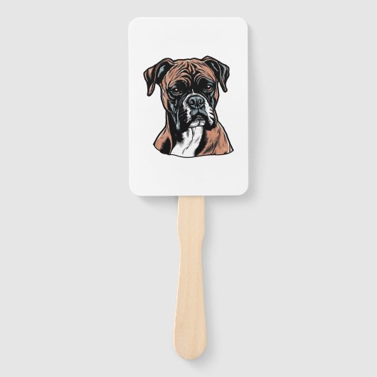 Boxer Buddy Humour Protective Fächer (Vorderseite)