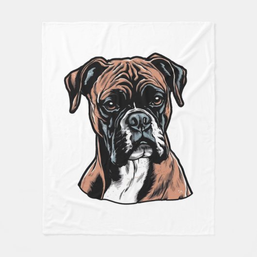 Boxer Buddy Humour Protective Fleecedecke (Vorderseite)