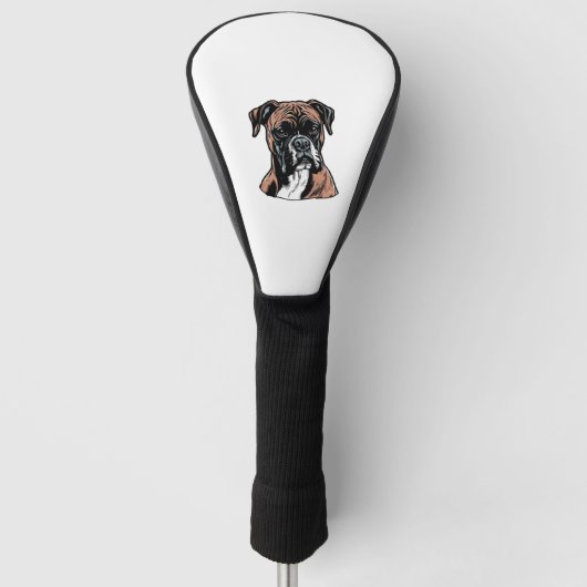 Boxer Buddy Humour Protective Golf Headcover (Vorderseite)