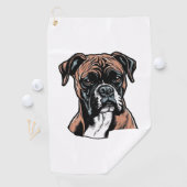 Boxer Buddy Humour Protective Golfhandtuch (Insitu)