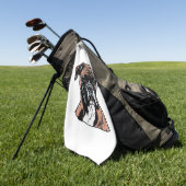Boxer Buddy Humour Protective Golfhandtuch (Gras)
