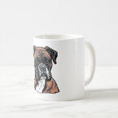 Boxer Buddy Humour Protective Kaffeetasse (VorderseiteRechts)