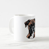 Boxer Buddy Humour Protective Kaffeetasse (Vorderseite Links)