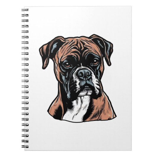 Boxer Buddy Humour Protective Notizblock (Vorderseite)