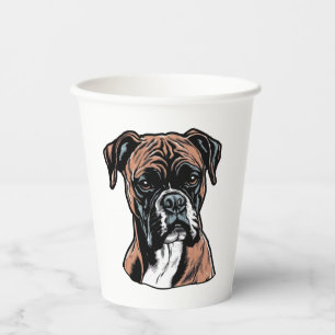 Boxer Buddy Humour Protective Pappbecher