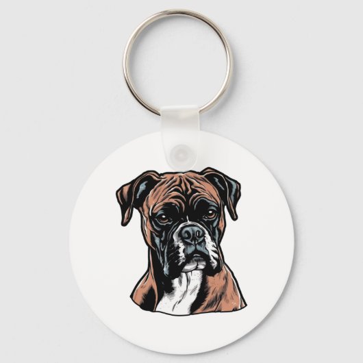 Boxer Buddy Humour Protective Schlüsselanhänger (Vorderseite)