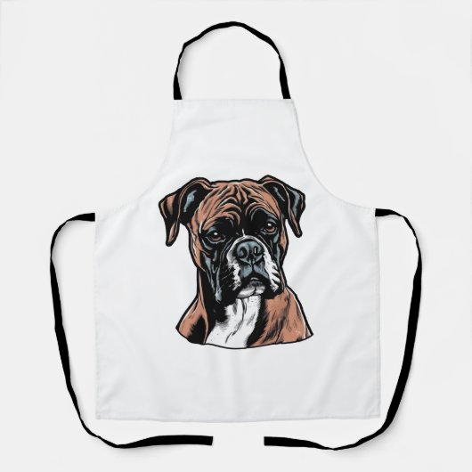 Boxer Buddy Humour Protective Schürze (Vorderseite)