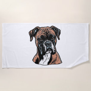 Boxer Buddy Humour Protective Strandtuch